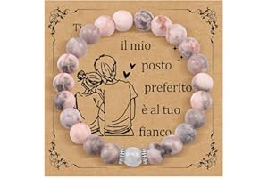 CheersLife Bracciale Donna Acciaio,Regalo Donna Compleanno,Bracciale Quadrifoglio Amore Idee Regalo Donna Per Sorelle Amico Collega Fidanzata Moglie Figlia Mamma San Valentino Regalo X Natale