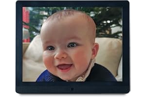 Pix Star Cadre Photo Numérique WiFi, USB - Écran IPS 15 Pouces - Cadeau > Famille - Album Photo Numérique