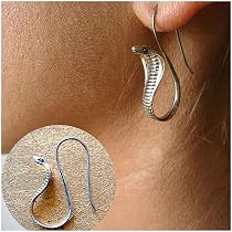 Schlangen-Ohrstecker Gold – Minimalistisch, Vintage Schmuck Für Frauen & Mädchen