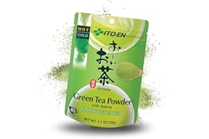 ‎ITO EN ITO EN Oi Ocha Instant-Grüntee-Pulver mit Matcha – Ungesüßtes Grüntee-Matcha-Teepulver aus Japan – 1 x 32 g