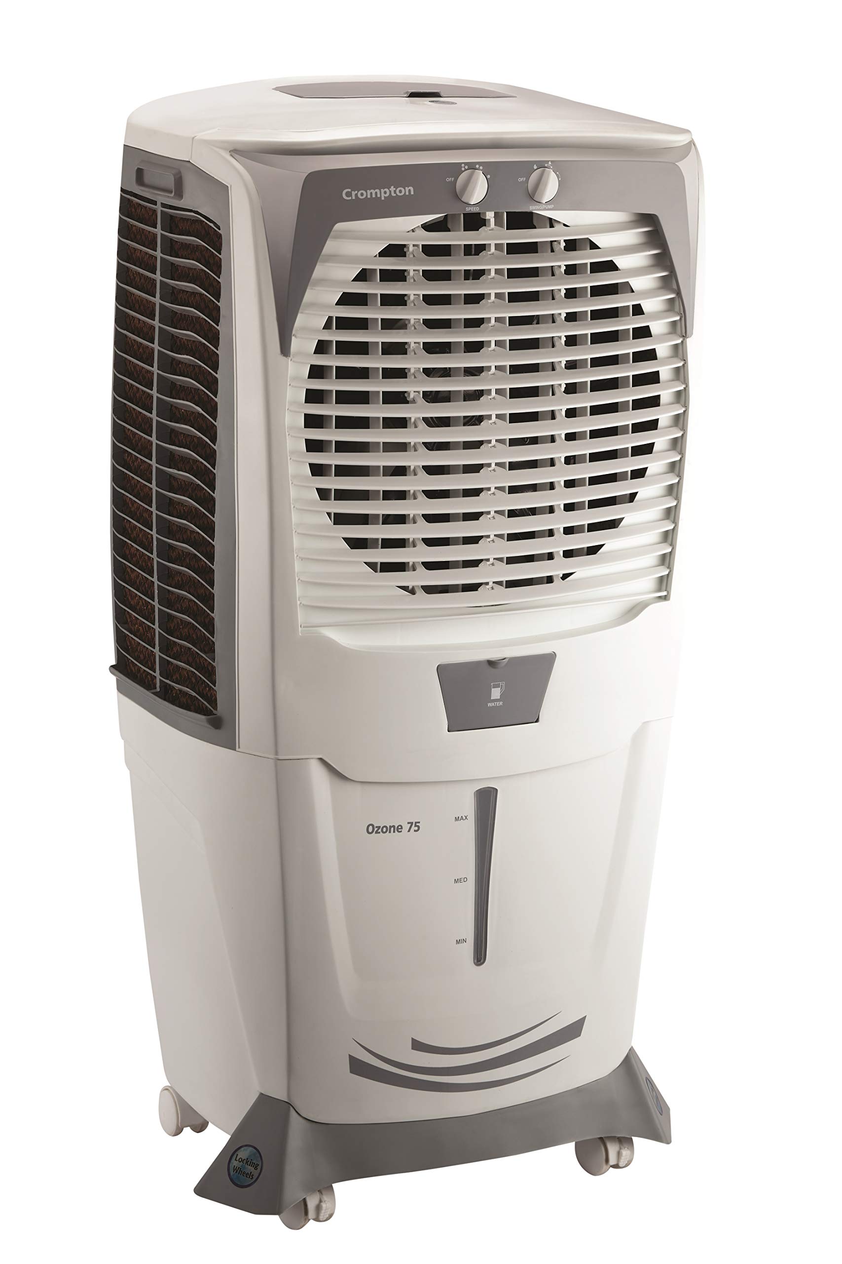 Crompton Ozone 75 Litres Desert Air Cooler for home | Large & Easy Clean Ice Chamber | 4-Way Air Deflection | High Density Honeycomb Pads | Everlast Pump | Auto Fill
