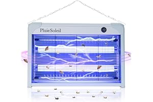 PluieSoleil Tueur Moustiques Mouche Intérieur, Lampe Anti Moustique UV Electrique, Piège à Moustiques Eléctrique 20W, Non Toxique et Insipide Convient aux Bébés Femmes Enceintes Efficace