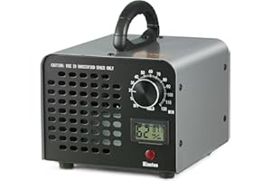 VEVOR Generator ozonu Oczyszczacz powietrza 36000 mg/h O3 Generator do usuwania komercyjnych zapachów przemysłowych 115 W o dużej pojemności, timer 0-120 min do pomieszczeń, samochodów, zwierząt