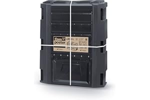PROSPERPLAST Prosper Plast IKLM800C-S411 135 x 71.9 x 82.6 cm Module Compogreen Composter - Black (4-Piece)