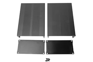 XGAGHB Controlador Caja de aluminio-Caja electrónica DIY Placa de circuito Proyecto Caja de aluminio Caja de refrigeración 55 x 106 x 150 mm