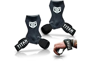 Titan Armour® Premium Multi Grip Straps/Hooks/Gloves | Heavy Duty Weight Lifting Straps for Pull & Push Exercises | Ultimate Grip & Protection for Weightlifting & Gymnastics | Men & Women | UK Brand