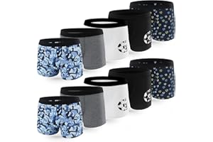 L&K-II Boxershorts Jungen Baumwolle Kinder Unterhosen 10er Pack 1604