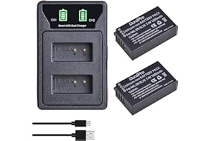 DuraPro Bateria 1200 mAh EN-EL20 EN EL20 + podwójna ładowarka USB LCD z portem typu C do aparatów Nikon EN-EL20, EN-EL20a, Nikon Coolpix P1000, P950 Coolpix A Nikon 1 J1/1 J2/1 J3/1 S1/1 V3