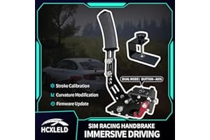 HCXLELD Sim Racing Handbrake, G29 G923 T300 Racing Wheel Compatible with PS4/PS5, G920 G923 TX Racing Wheel Compatible with XBOX Series X/S, All Racing Wheels for Windows, Support Software
