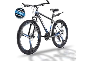 TRIOBLADE 24''26''27.5'' Mountain Bike 3 Spoke Wheels Mountain Bicycle 21 Speeds Disc Brake Bike Lightweight Frame Bicycle for Adult Men Women Sport Cycling Bike