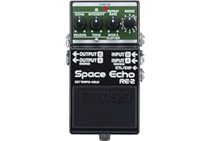 BOSS RE-2 Space Echo | Tape Echo Delay Reverb Effects Pedal | Modern Compact Recreation of the Legendary Roland RE-201 Space Echo | True Stereo | Spring Reverb | Wow & Flutter