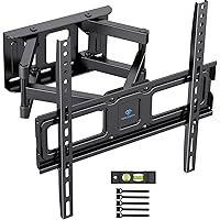 PERLESMITH Supporto da parete per TV, orientabile e inclinabile, per TV o monitor da 26-65 pollici, fino a 45 kg, VESA 400 x 