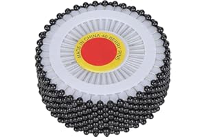 UNGROL Entatial Alfileres de Perlas, Accesorios de Costura Durabilidad Diseño Compacto para Coser Decoraciones para Manualidades(Negro)