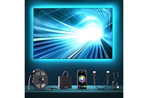 BDFFLY TV LED Backlight HDMI Sync Box, App Control TV LED Strip Lights Sync LED TV Backlight Support 1080P @ 60Hz Pure Color, Eclairage Ambiant pour TV PC de Moins de 65 Pouces