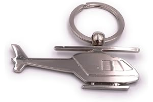 H-Customs Hélicoptère Heli Helicopter pendentif clé plate