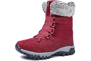 AARDIMI Warm Gefüttert Winterschuhe Damen Schneestiefel Wasserdicht Outdoor Trekking Wanderschuhe Gr. 35-42