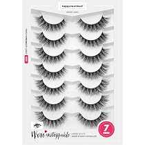 7 Paar 3D Fake Wimpern Katzenauge – Voluminös, Lockig, Wiederverwendbar, Vegan, Natürlich Look