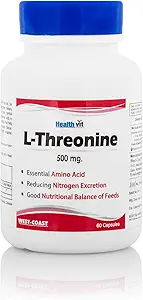 Healthvit L-threonine 500 Mg - 60 Capsules