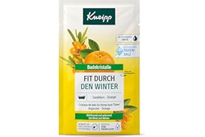 Kneipp Badekristalle Fit durch den Winter - mit wertvollem Sanddorn-Extrakt und natürlichem ätherischem Orangenöl - 60g
