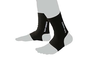 ‎BAY BAY SPORTS® UNI 2x elastische Fußbandagen, Knöchelbandagen Kompression Fußgelenkbandagen, 1 Paar, schwarz, Größe S-M-L-XL, Bandagen Fuß Sprunggelenk Sprunggelenkbandagen Fußstütze Fußgelenk Fußgelenkbandagen, Knöchelschoner, Knöchelstütze, Fußgelenkschutz, Fußgelenkstütze, 2 Stück Sportbandage