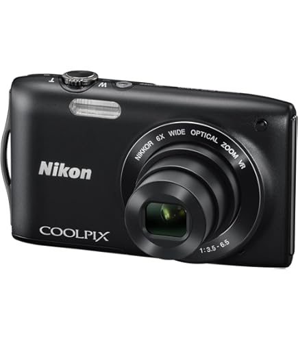 Nikon Coolpix S3400 (7x Optical Zoom, 20.1 MP, Black