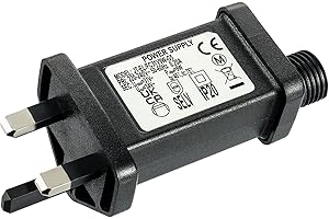 JAMHER 31V 9W 0.2A Transformer Plug LED Driver IP20 Waterproof Power Supply Adapter with Timer 8 Modes for Christmas Tree Lights Flashing Lights Fairy Lights Icicle Lights Net Lights(1 Pack)