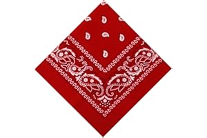 sularpek Bandana, Bandana Damen und Herren, Paisley Halstuch, Unisex Tuch Bindetuch, Paisley Muster Bandanas Headwear Haar Schal, Headwear Haar Schal Ansatz Handgelenk Kopf Biker(55 x 55 cm)