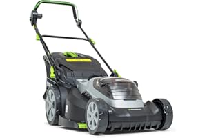 Murray 2x18V 36V Cortacésped con batería de Litio, IQ18WM44, 44Centímetros, Powered by Briggs & Stratton, hasta 640 m2, Incluyendo 2x5Ah Baterías y Doble Cargador, 5 años de Garantía