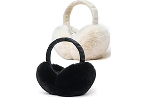 Unning Winter Ohrenschützer Damen Faltbare&Verstellbar Ohrenwärmer Kunstpelz Weich Ohrenschutz Ear Muffs Ear Warmers for Women