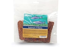 BIOZOO Biazoo Filete de Salmón Desecado 500 grs Snacks para Perros Apto para Todas Las Razas y tamaños. Snack Altamente diferible y con Alto Contenido en proteína