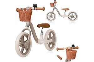lionelo Alex Bicicleta sin Pedales de 3 años hasta 30 kg, Bicicleta de Equilibrio para Menores, Regulación del Asiento y del Volante, Ruedas Ligeras, Reposapiés Perfilado