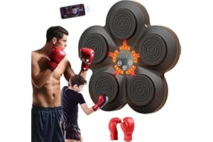 Yopyuenn Musik Boxing Machine, Bluetooth Intelligente Boxmaschine Zur Wandmontage für Heimübungen Dekompression Boxen mit Boxhandschuhen, Boxen Training Geräte für Erwachsene Kinder