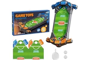 Goomp Calcio Balilla Bambini,Calcio Balilla da Tavolo Mini Gioco da Tavolo Biliardino Bambini Giocattolo da Calcio per Due - Giochi da Calcio Balilla per Bambini Festa in Famiglia