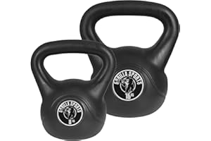 ‎GORILLA SPORTS GORILLA SPORTS® Kettlebell - Einzeln/Set, 2kg, 3kg, 4kg, 5kg, 6kg, 8kg, 10kg, 12kg, 14kg, 16kg, 18kg, 20kg Gewichte, mit/ohne Ablage, aus Kunststoff - Kugelhantel, Schwunghantel, Kugelgewicht