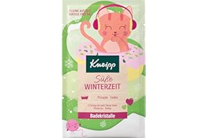 Kneipp Badekristalle Süße Winterzeit - Badezusatz Pistazie & Tonka - Badesalz mit wertvollem Pistazienkernöl & hochwertigem Tonkabohnenextrakt - vegan - 60g