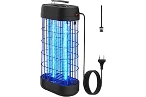 EUQQZU Lampe Anti Moustique, 22W UV Tue Mouche Eléctrique Couvrant 100m², Anti Insectes Moucherons Mites Intérieur Extérieur,Piège à Moustique pour Jardin Terrasse Piscine Chambre Maison Cuisine