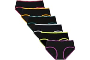 INNERSY Culotte Femme Coton Stretch Taille Basse sous-vêtements Douce Bikini Slips Sport Lot de 6