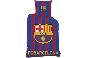 CTI Logo Housse de Couette FC Barcelona Enfant Adulte Unisexe, Bleu, 200x140 cm