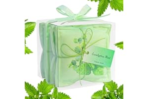 Aucuda Mint Scented Sachets for Drawers and Closet, 4 Mint Sachet Bags for Clothes,Fragrance Closet Deodorizer Odor Eliminator, Autumn Wardrobe Air Fresheners,Fall Pot Pourri Bags for Halloween.