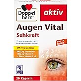 Doppelherz Augen Vital - Mit Lutein & Zeaxanthin - Vitamin A und Zink als Beitrag zum Erhalt der normalen Sehkraft - 30 Kapse
