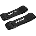 Elastic Cinch Straps with Quick-Adjust Buckles, Multipurpose Tie-Downs for Outdoor Gear, Camping, Travel Essentials, Bikes, Yoga Mats (1.5"x16", 2-Pack)