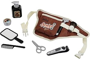 Theo Klein 5838 Braun Set de barbier I Sacoche-Ceinture avec de Nombreux Accessoires de barbier I Tondeuse à Barbe électrique ludique I Jouets pour Enfants à partir de 3 Ans