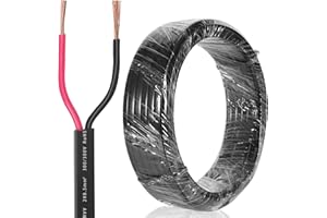 SPARKMOTO Cable de 2 Hilos para Remolque 10M, Cable Plano de 2 núcleos para Pilotos Remolque,80V 48V 24V 12V Cable Luces Remolque 2 Polos,Cable eléctrico para vehículo 2 x 0,5 mm²