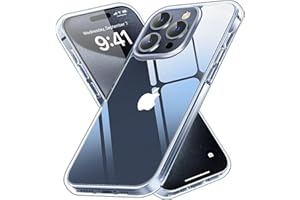 Vimiki Clear Designed for iPhone 15 Pro Max Case, [Never Yellow] [Shockproof Mil-grade Protection] Protective Bumper Hard PC Phone Cases, Thin Slim Fit Cover, Clear