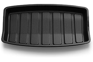 Spigen Tesla Model 3 Highland (2024~) Tappetino Portaoggetti Per Bagagliaio Posteriore, Materiale XPE per la Protezione Interna, Finitura Impermeabile Tappetino per Bagagliaio - Carbonio