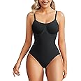 Junlan Women Backless Shapewear Bodysuit Tummy Control Full Body Shaper Seamless Waist Trainer Butt Lifter Leotard Top