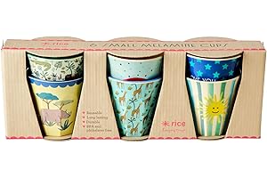 RICE Klein Melamin Kinderbecher - Multi - 6er Pack