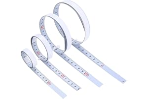 YWCHOSHE Self Adhesive Measuring Tape, 4 Self Adhesive Tape Measure, 1M Metric Sticky Scale Self-Adhesive Tape Measure Ruler, 2 Left to Right, 1 Middle to Both, 1 Right to Left for T-Track Woodworking