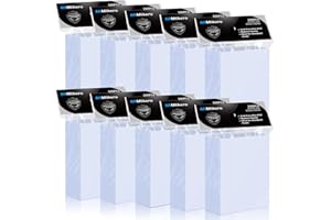 ‎MLIKERO Mlikero 1000 Stück Standard Soft Kartenhüllen, Transparente Kartenhüllen passend für MTG Karten, Sammelkarten, Sportkarten, Karten Hüllen 66 x 91 mm