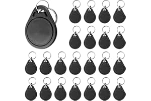 SWTHM 13.56MHz Writable Fob Tag, 100Pcs Rewritable 4-Byte UID Smart Keys Compatible with MIFARE Classic 1K RFID Keyfob Card Access Control Writable Card with Unique Encrypted ID Number